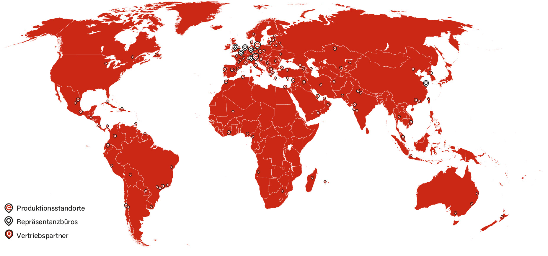 Elco Burners Weltweites Netzwerk