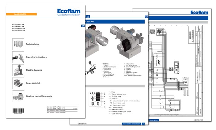 Ecoflam Technical manuals